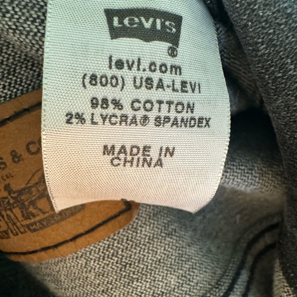 Levi Strauss Type 3 Trucker Jacket Black Denim Womens M with Hand Warmers, Sz M - Picture 7 of 7